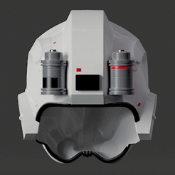Comp160_AdobeExpress.gif 3D file AT-AT Driver Helmet - 3D Print Files・3D printable model to download