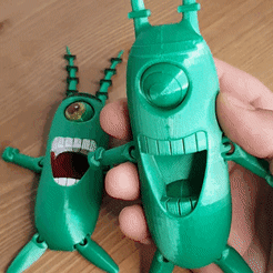 20220927_232619-1.gif STL file Flexy Plankton from the SpongeBob SquarePants series PRINT IN THE PLACE・Model to download and 3D print, centerim20