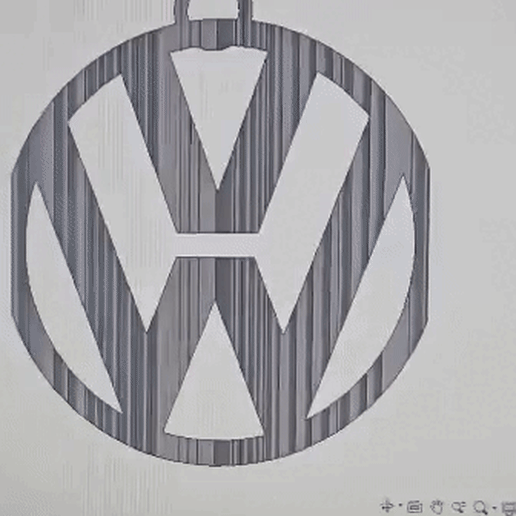 Volkswagen_logo 3D model
