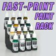 1_Thumbnail_Image.gif Archivo STL Estante para botellas de pintura de impresión rápida (6 tamaños)・Modelo de impresión 3D para descargar