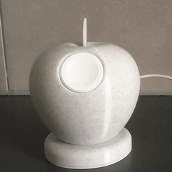 video.gif STL file Apple watch charger stand・3D printable design to download, Quirquincho