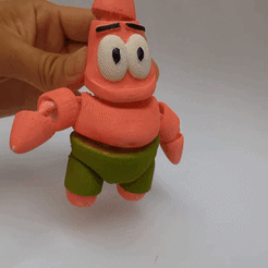 20220410_150001.gif Archivo 3D Patricio Estrella de Bob Esponja (FLEXI, PRINT-IN-PLACE)・Plan de impresión en 3D para descargar