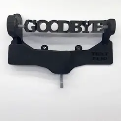 ezgif.com-gif-maker-5.gif STL file TEXT FLIP - KEY HANGER | Welcome - Goodbye |・3D printing idea to download