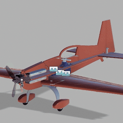 free-extra-300_1.gif Free 3D file Free and Complete Extra 300 3D Printable Aerobatic Airplane!・3D print design to download