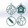 animiertes-gif-von-online-umwandeln-de.gif STL file christmas bauble veterinary profession・3D print design to download
