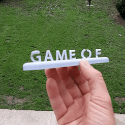 ezgif.com-crop.gif Archivo STL Text Flip 2.0 - Juego de Tronos・Idea de impresión 3D para descargar