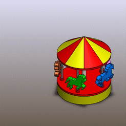 re OAR So STL file Mini Electrical Carousel Toy for 3D PRINT・3D printable model to download