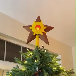 staryu.gif Staryu as a Christmas tree topper with LED inside