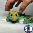 TIKTOKE-1.gif Articulate Baby Dragon, print in place, no supports, toy