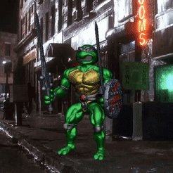 tmnt-2-1.gif 3D file TMNT/SHREDDER - DOUBLE PACK・3D printable model to download, ALTRESDE