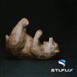 BEARW.gif STL file Bear Wine Holder・3D printer model to download