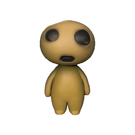 Creepy Cute Character - Minimalist surreal sculpture