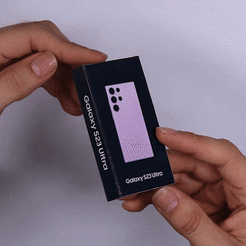unboxing-samsung-galaxy-s23-Ultra-1.gif Fichier STL Samsung Galaxy S23 Ultra le plus petit du monde・Modèle à imprimer en 3D à télécharger
