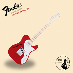 Fender-Telecaster-Deluxe-Thinline.gif Archivo GCODE Guitarra electrica | Fender Telecaster Deluxe Thinline・Plan de impresora 3D para descargar, ILG3D