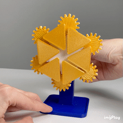 IMB_UBmteO.gif STL file MECHANICAL FLOWER・3D printing template to download