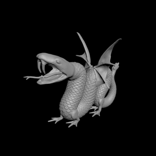 dragon 3D model
