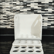 1.gif STL file Egg Holder, Egg Storage Rack, Refrigerator Organizer Box・3D print model to download