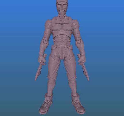 ImageToStl.com_Mummy-Captain-Commando.stl.mp4 Мак Нож Капитан Коммандос