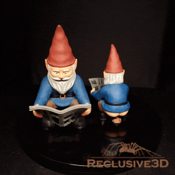 poopingGnome_gif.gif STL file Pooping Garden Gnome・3D printer model to download