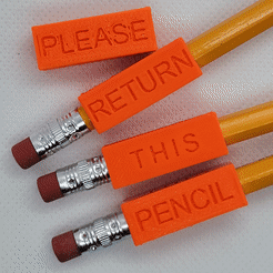 Pencil-Return-Slideshow.gif Free STL file Pencil Return Topper・Design to download and 3D print