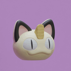 meowth.gif STL file Pokemon Sphere set・3D print model to download