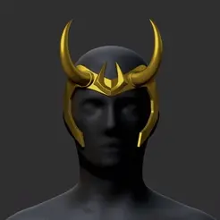ZBrush-Movie-(1).gif STL file Loki horns・3D printable model to download