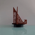 bookStand.gif Faltbarer Buchstützenhalter mit keltischem Ornament und Lesezeichen