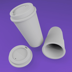 ezgif-7-c18cd02d94d8.gif Download STL file Coffee Cup Collection - 1/24 - Scale Model Accessories • 3D printable template, TheObi