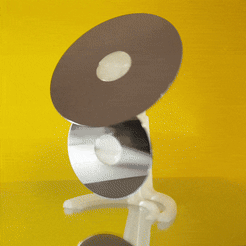 ezgif.com-optimize_1.gif Free STL file HDD Platter Mirror・3D printable design to download