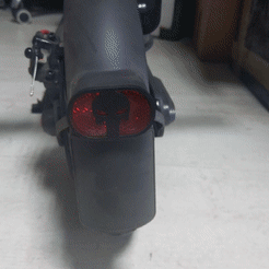 PXL_20220701_054439637_exported_stabilized_1656659120517.gif STL file Rear LED Punisher for Xiaomi Mi Electric Scooter Pro 2・Template to download and 3D print, fiber3d_pl