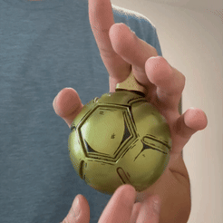 IMG_3452.gif STL-Datei Spinning Gyro Stahlkugel für realistisches Cosplay・Vorlage für 3D-Druck zum herunterladen
