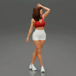 ezgif.com-gif-maker-6.gif 3D file Young Woman Standing in Sports Outfit・3D printing idea to download, 3DGeschaft