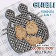 Ghibli_CookieTray_BellybeanDesign.gif STUDIO GHIBLI  COOKIES TRAY 8 in 1 I SNACK PLATTER I COASTER I SERVING TRAY I DECORATIVE PROPS HOME KITCHEN I PRINT IN PLACE