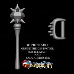 GRUNE-GIF.gif STL file 3D PRINTABLE GRUNE THE DESTROYER WEAPONS THUNDERCATS・3D printer design to download