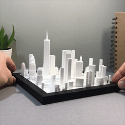gifko.gif Fichier STL NEW YORK - MANHATTAN CITY・Modèle imprimable en 3D à télécharger, mithreed