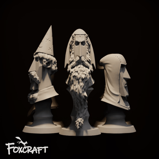 Wizard Chess Set 3D model