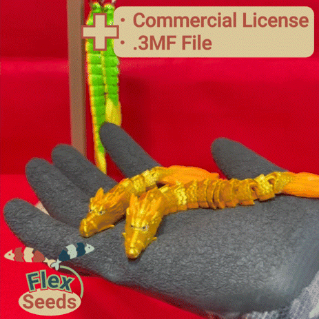 Flexi Mini Japanese Dragon – Articulated Asian Fantasy Dragon Keychain