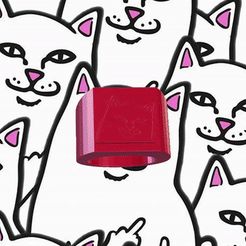 ezgif.com-video-to-gif.gif STL-Datei RIPNDIP-KATZENRING・Vorlage für 3D-Druck zum herunterladen