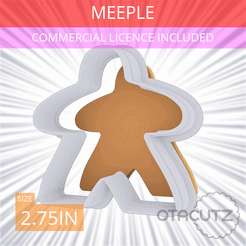 Meeple~2.75in.gif Meeple Cookie Cutter 2.75in / 7cm