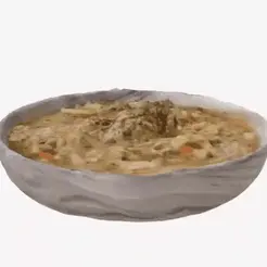 20221207_153509.gif Hearty bowl of chicken noodle soup no spoon