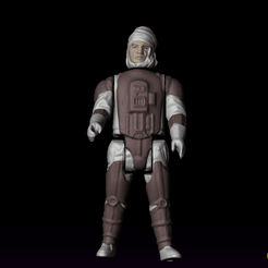 DEngar.gif 3D file Star Wars .stl DENGAR .3D action figure .OBJ Kenner style.・3D printer design to download