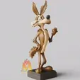 Wile-E.-Coyote.gif Wile E. Coyote-classic cartoons Fanart--standing pose-FANART FIGURINE