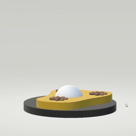 3D-PAINT.mp4 Bouton ou badge décoratif Modèle imprimable en 3D