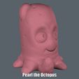 Pearl The Octopus.gif Pearl the Octopus (Easy print no support)