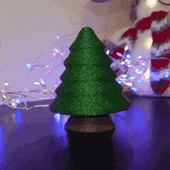 20221217_163144.gif STL file Wobbly Christmas Tree・3D printing idea to download