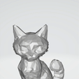 3D-Viewer-2024-04-28-11-55-37.gif Low Poly, Cat, Sculpture