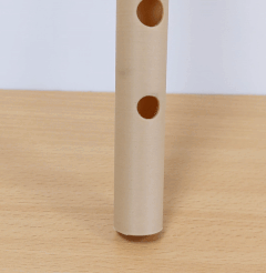 bansuriA.gif STL file Bamboo Flute - 6 Hole Bansuri - Musical Instrument・3D printable design to download