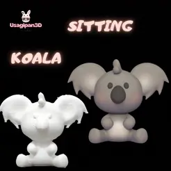 Holder-Post-para-Instagram-Quadrado-2.gif 3D-Datei Sitzender Koala・Modell zum Herunterladen und 3D-Drucken