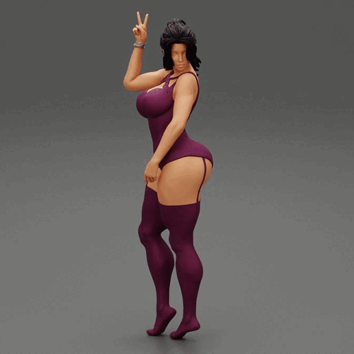 ezgif.com-gif-maker-42.gif Fichier 3D Fille sensuelle en lingerie Modèle d'impression 3D・Modèle imprimable en 3D à télécharger, 3DGeshaft