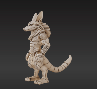 Ancient Protector Flexi Figure – Printable Warrior with Bendable Limbs 3D model